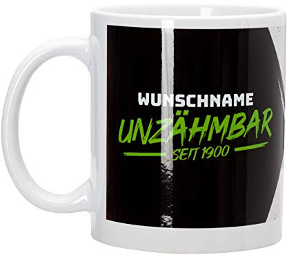 Borussia Mönchengladbach Tasse *Unzähmbar* personalisierbar