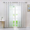 Joyswahl Voile Gardine in Ausbrenner Qualität mit edlem Ranken-Design transparenter Vorhang »Jessica« Unifarbiges Schals Wohnzimmer Fensterschal BxH 140x245cm Weiß mit Ösen 1 Stück