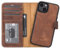 Solo Pelle Lederhülle kompatibel für iPhone 14 in 6.1 Zoll abnehmbare Hülle (2in1) inkl. Kartenfächer für das original Apple iPhone 14 (Vintage Braun)