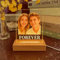 Personalisierte 3d Foto Glas Lampe Bilder Nachtlichter Geschenk Valentinstag Mit Geschenkbox (Holzfuß 1)
