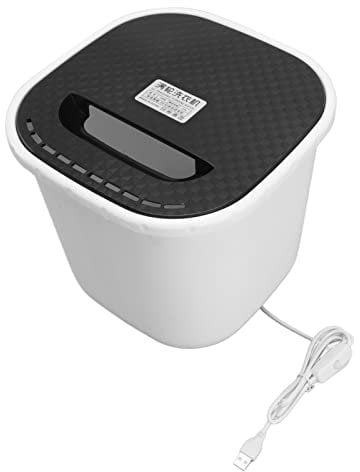 Miskall Mini-Unterwäsche-Waschmaschine, 6-Liter-Mini-Waschmaschine, Vorwärts- und Rückwärtslauf, USB-Netzteil, automatische Abschaltung, tragbar