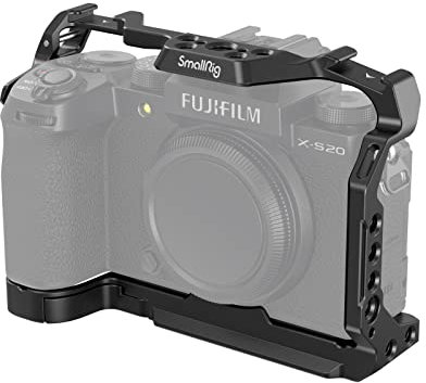 SMALLRIG X-S20 Cage Kamerakäfig für FUJIFILM X-S20 Camera, Vollkäfig aus Aluminiumlegierung, mit Schnellwechselplatte für Arca-Swiss, für Fotografie, Aufnahme, Videokünstler – 4230