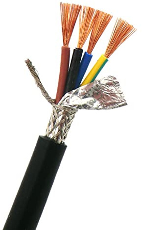 X-BAOFU Cavo della guaina del filo schermato 2, 3, 4 nucleo 2.5mm² con filo di controllo a doppia schermatura del rame del rame di ossigeno puro di ossigeno Rvvp. ( Colore : 5m , Taglia : 3-core 2.5mm