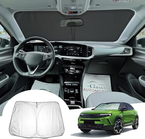 [Upgrade] GAFAT Kompatibel mit Opel Mokka B Mokka-e 2021-2025 2026 Sonnenschutz Frontscheibe Innen, Windschutzscheibe Sonnenschirm Sonnenblende, Abkühlung, UV Schutz, Mokka B Zubehör