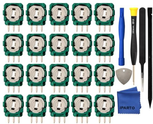 iParto 20 Pack 2K3 Ohm Potentiometer Replacement for Sony PlayStation 5 PS5 Dualsense / PS4 DualShock Controller Trim Pot Resistor Thumbstick Module Sensor for ALPS Analog Joystick