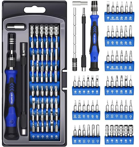 LOSGATOS PC Precision Screwdriver Set: Gifts for Men - Computer Repair Tool Kit 56 Screw Bits for Electronic Laptop Phone, Daily Household Repairs Essentials