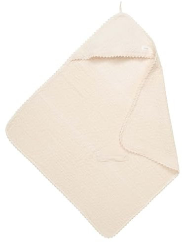 Koeka Baby Einschlagdecke - Für Babyschale - Für Wippe - Für Kinderwagen - Ideal Für Sommer - Elba - Luftige Baumwolle - Waschbar - Naturel - 100X100 Cm