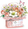 Boyorc Building Block Flowers Bouquet with LED Lighting for Kids Adults 1212PCS Valentine's Day Gift for Him and Her Festival Gift Pink Rose
