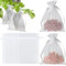 KINGLAKE 50pcs Fruit Protection Netting, White Organza Gift Bags - Large, 20x30cm Garden Plant Protect Net for Fruits, Tree, Strawberry, Grape, Insects Barrier, Vegetables Mesh