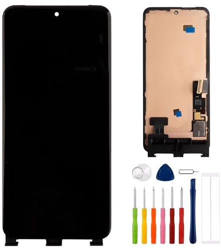 E-YIIVIIL Écran LCD de rechange compatible avec Google Pixel 8 GZPFO, GPJ41 GKWS6, G9BQD Écran tactile LCD 6,2 Assemblage avec outils d'empreintes digitales (avec cadre)
