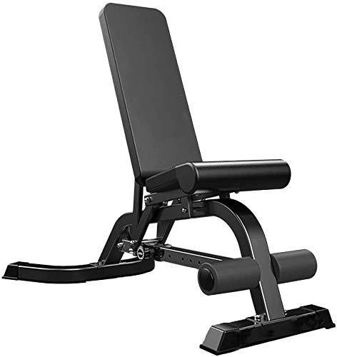 CAFIEDR Verstellbare Hantelbank, Hantelbank, faltbar, Gewichtheben, Hantelhocker, Heim-Sit-Up-Fitnessgeräte, Bankdrücken, Bauchmuskeln, Rückenlagebrett, kommerzielle Fitness