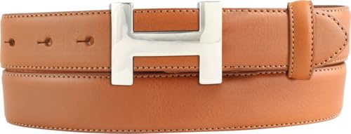 BELTINGER Hochwertiger Damen-Gürtel HELLA aus Vollrindleder 3,0 cm | Bombierter Ledergürtel Damen 30mm | Damen-Gürtel made in Italy | Tabac 95cm