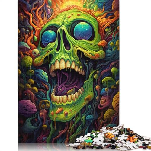 Puzzle für Erwachsene Grüner Teufel Puzzle für Erwachsene 1000 Teile Holzpuzzle für Erwachsene und Kinder ab Alter Geschenk zum Geburtstag 1000 Teile (75 x 50 cm)