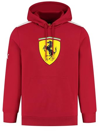 PUMA Scuderia Ferrari F1 Hoodie with Large Scudetto shield print on chest - Red - Size: 3XL