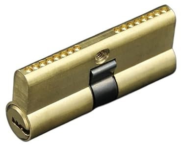 Zylinder, Vorgespannter Schließzylinder (AB-Schlüssel, Diebstahlschutz, Eingangstürschloss aus Messing, verlängerter Kern, verlängertes benutzerdefiniertes Zylinderschloss)(100mm)