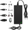 Dufuso 42V 2A Chargeur Trotinette Electrique avec Écran LED de Charge(%), Chargeur Hoverboard avec 4 Connecteurs, Chargeur Universel pour Toutes Les Batteries Lithium de 36V, avec Ninebot, Xiaomi
