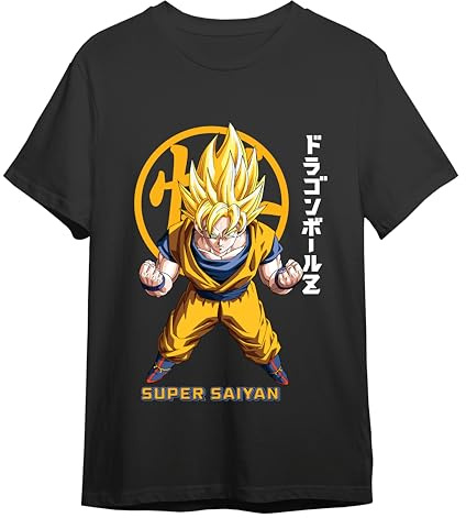 Comic Studio | Goku Super Sayan Dragon Ball Z T-Shirt | Licence Officielle | Unisexe | Gris | M