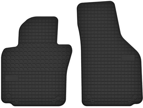 Gummimatten Vorne Gummi Fußmatten passend für Volkswagen Golf VI (2008-2014) - Passgenau Schwarz