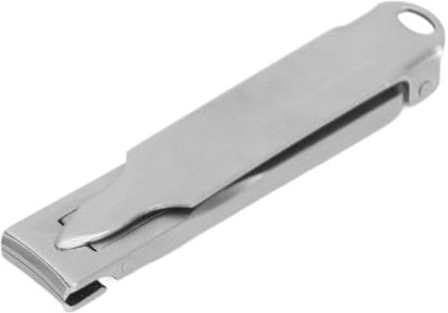 Nail Clipper Stainless Steel Ultra Thin Folding Portable Nail Care Clipper with Keychain Hole and Built in Nail File for Travel and On The Go Grooming