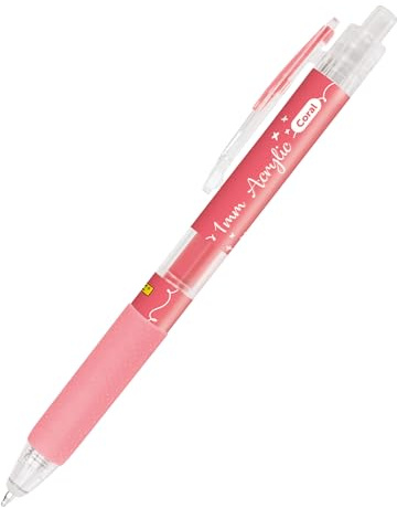 Online Acrylic Liner Koralle, 1x I Acrylmarker auf Wasserbasis Coral I Schnelltrocknend auf Holz & Kunststoff – auch als Glasmalstifte oder Steine bemalen I Acrylic Marker, hohe Deckkraft