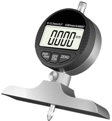 tiefenmesser 12,7 mm/25,4 mm 0,01 mm/0,001 mm Tiefenmessuhr-Mikrometer aus Edelstahl(Dial Indicator 12.7mm Big Base)
