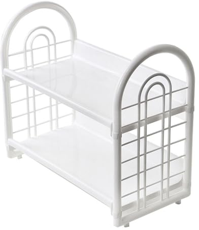 Gsycle Double Layer Desktop Storage Rack, Simple Plastic Bookshelf Storage Shelf Desk Display Shelf For Home Dormitory Office Supplies