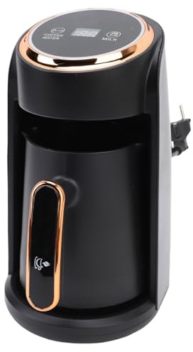OEBUAFI Machine à café Turque, Cafetière électrique Anti-débordement en Acier Inoxydable 600 W 300 Ml, avec Bec Verseur Lisse, pour les Réunions de Bureau à Domicile