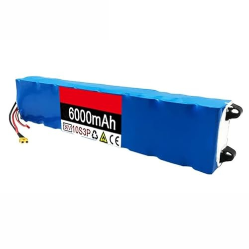 36V 6AH Ersatzakku Für Elektroroller 10S3P Lithium-Akku Für Elektrofahrräder Wiederaufladbarer Akku Mit 42V 2A Ladegerät Integrierte Schutzplatine