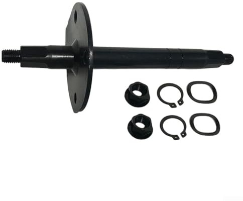 Eje medio fuerte y resistente al desgaste para pedales de bicicleta estática, pieza de repuesto de metal para equipos de fitness (20 mm x 165 mm)
