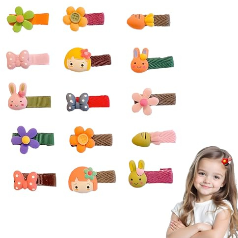 ARYIMYDP 15 Piezas Horquillas Pelo Niña, Horquillas Cabello Pequeñas, Accesorios Cabello Niña, Ganchos Pelo, Clip Pelo, Hair Clips for Girls, Pinzas Pelo Bebe Multicolore