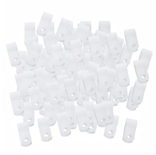 100 Stück weiße Kunststoff-Schutz-Clips für Dutch Oven Deckel, Anti-Rutsch-Topfdeckelhalter für stabile Unterstützung und Küchenaufbewahrung, Mehrzweck-Kabelklemmen (weiß)