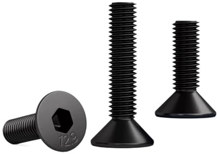 CSFFA Bullone a testa svasata piatta con vite a esagono incassato grado 12,9 M1.6-M12(35mm,M10-1pcs)