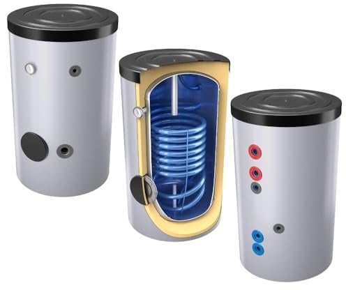 160 L Warmwasserspeicher mit 1 Wärmetauscher inkl. Isolierung