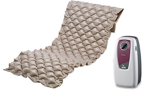 Anti-Dekubitus-Set DOMUS 1 – Luftpolstermatratze aus PVC und Kompressor mit Wechselkreiseinstellung