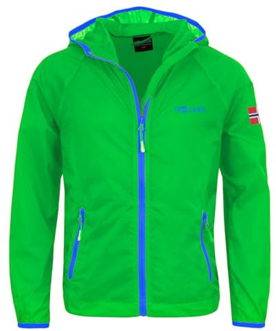 Trollkids Kids Fjell Running Jacket 98, Bright Green