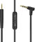 BINGLE Câble audio de rechange pour casque Bose 700 700 UC, QuietComfort 25, QuietComfort 35II, OE2, OE2i, On-Ear 2, Câble de Rechange 3.5mm à 2,5 mm avec Micro/Télécommande - 1.2m/4FT (Noir)