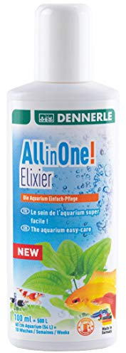 Dennerle All in One Elixir, 100 ml - Komplettpflege für Fische, Garnelen, Pflanze, Filter und Wasser