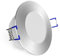 linovum WEEVO extra flacher IP44 LED Decken Einbaustrahler Bad - neutralweiß 5W 230 Volt - Einbau Badleuchte rund gebürstet