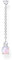 THOMAS SABO Dames Argent sterling 925 Autre forme Oxyde de Zirconium Boucles d'oreilles - H2180-166-7