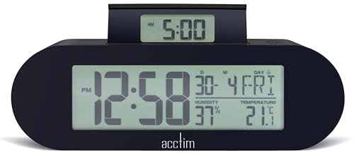 Acctim Wecker, Ruß, H 4,8 x B 15 x T 7,2 cm