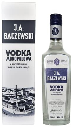 J.A. Baczewski Vodka Monopolowa in Baczewski-Geschenkbox | 0,7 L | 40% | Polnischer Premiumwodka
