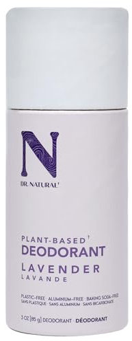 Dr Natural Lavender Deodorant Stick Made from Naturally Derived Ingredients Long Lasting Protection No Artficial Fragrance or Preservatives 64g