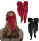 Schleife Haarspange, 2 Stück Frauen Haarschleifen Große Schleife Haarspange Französische Haarspangen Mädchen Haarspangen (Schwarz + Rot)