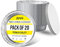Zuvo Round Aluminium Containers – Pack of 20 Foil Flan Cases with Paper Lids - Foil Baking Trays, Silver