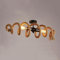 Hemp Rope Close to Ceiling Lights Retro Flush Mount Lighting Fixture Industrial Ceiling Lighting for Kitchen, Living Room, Bedroom