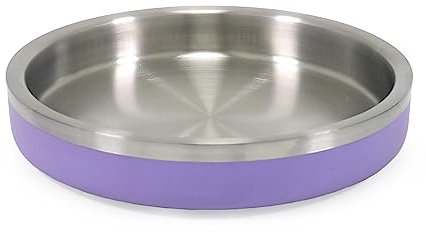 Rosewood Premium Double-Wall Stainless Steel Pet Food Bowl 480ml - Lilac