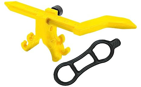 harayaa Robuster Fahrrad-Rad-Zentrierständer, Mini-Fahrrad-Reifen-Zentrierständer, Fahrradreparaturwerkzeuge für Fahrradzubehör, Gelb ohne Messgerät