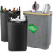 SOUTHGATE 140L Recycling Bins for Kitchen with 2 Compartments, Extra Large Deposit Bottle Bins with Lid, Indoor Home Bottle Storage with 2 Reusable Recycling Bags, Grey