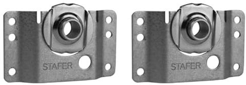 Schellenberg 10251 muro sfera Maxi, montaggio rullo ottagonale nel cassonetto per tapparelle avvolgibili, Grigio, con cuscinetto 42 mm (Confezione da 2)