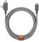Native Union Belt Cable Duo Pro 240W – 8ft Ultra-Strong Braided Universal Charging Cable – Made with Recycled Materials – 2-in-1 MFi Certified Connectors for Lightning & Type-C Devices (Zebra)